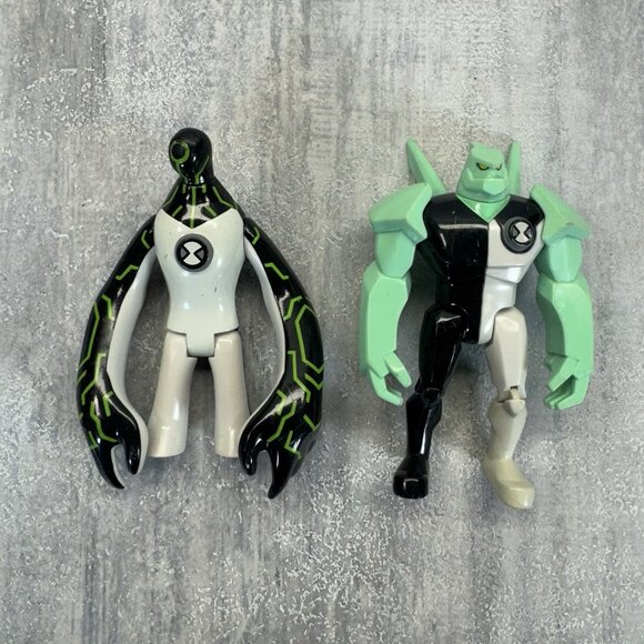 BEN 10 Upgrade + Diamondhead Action Figure 4" 2006 Cartoon Network Bandai Figure - Picture 1 of 6